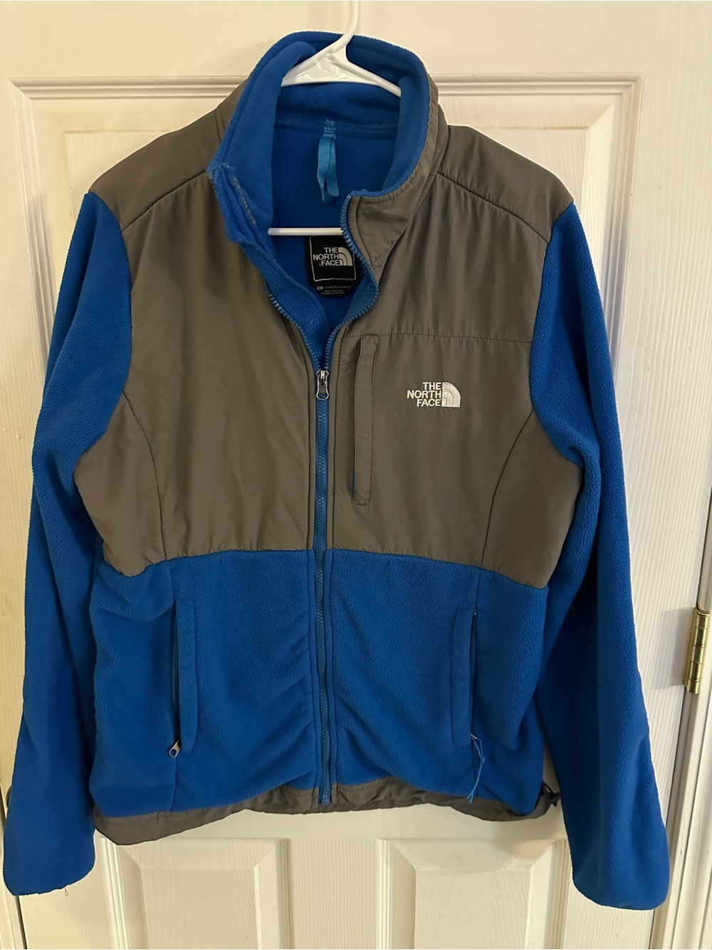 The North Face Women’s Blue Gray Full Zip Fleece Jacket Size Large